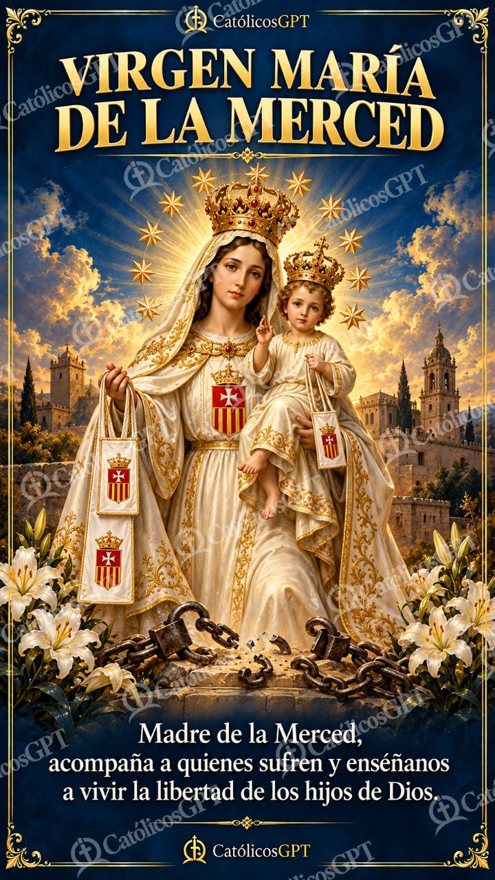 Imagen católica de MARIA 029 VIRGEN MARIA DE LA MERCED — Virgen María
