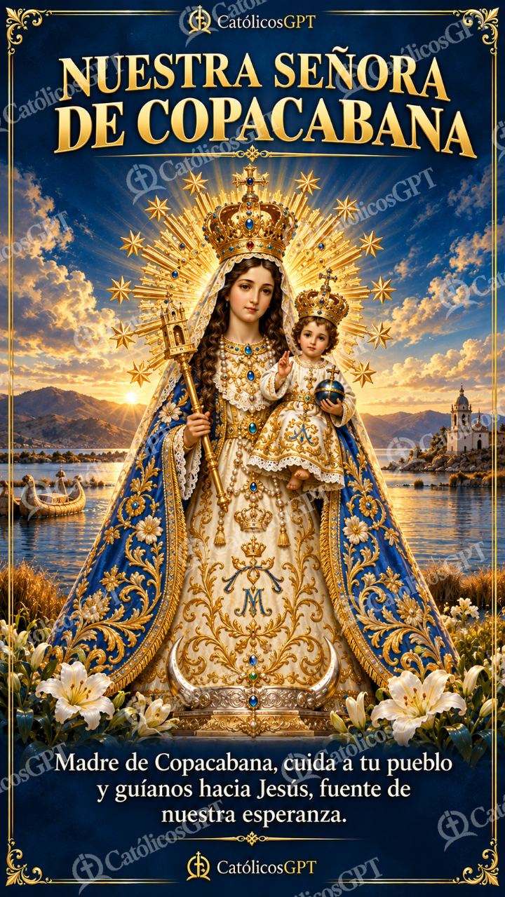 Imagen católica de MARIA 033 NUESTRA SENORA DE COPACABANA — Virgen María