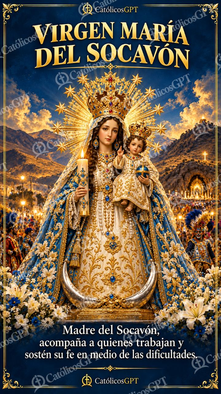 Imagen católica de MARIA 036 VIRGEN MARIA DEL SOCAVON — Virgen María