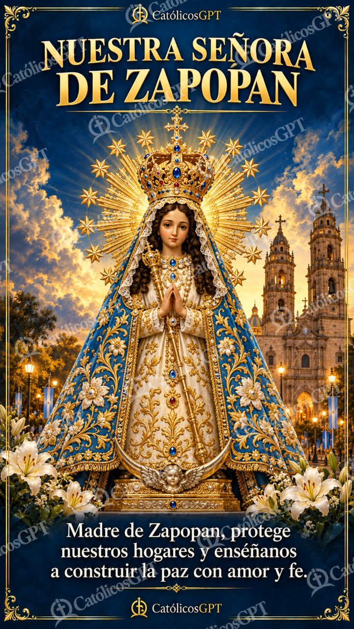 Imagen católica de MARIA 037 NUESTRA SENORA DE ZAPOPAN — Virgen María