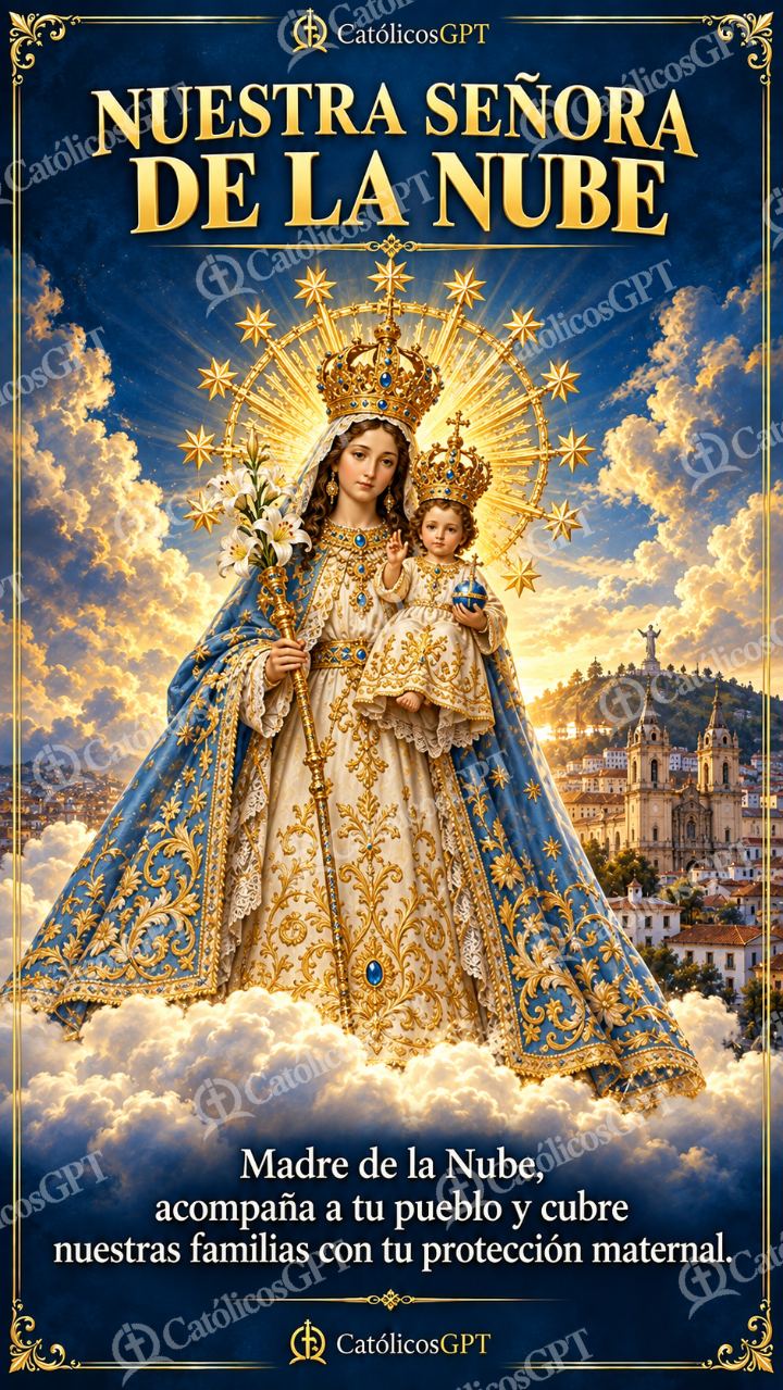 Imagen católica de MARIA 041 NUESTRA SENORA DE LA NUBE — Virgen María
