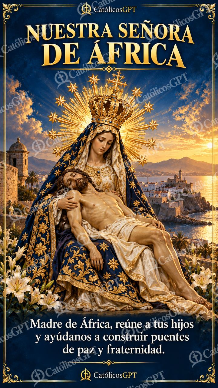 Imagen católica de MARIA 052 NUESTRA SENORA DE AFRICA — Virgen María