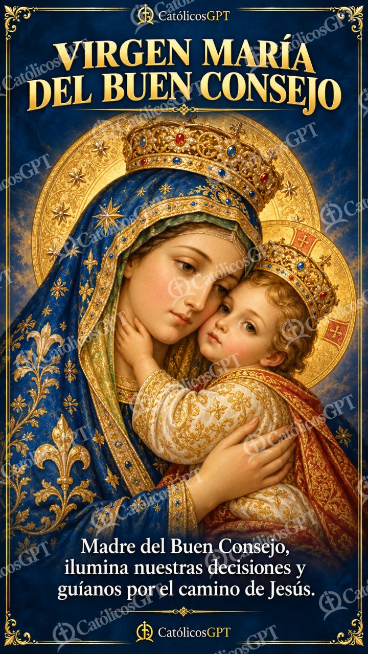 Imagen católica de MARIA 055 VIRGEN MARIA DEL BUEN CONSEJO — Virgen María