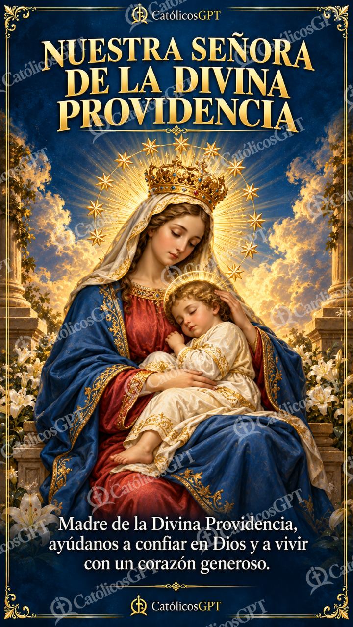 Imagen católica de MARIA 056 NUESTRA SENORA DE LA DIVINA PROVIDENCIA — Virgen María