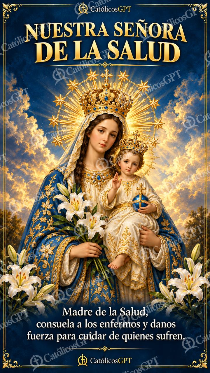 Imagen católica de MARIA 058 NUESTRA SENORA DE LA SALUD — Virgen María