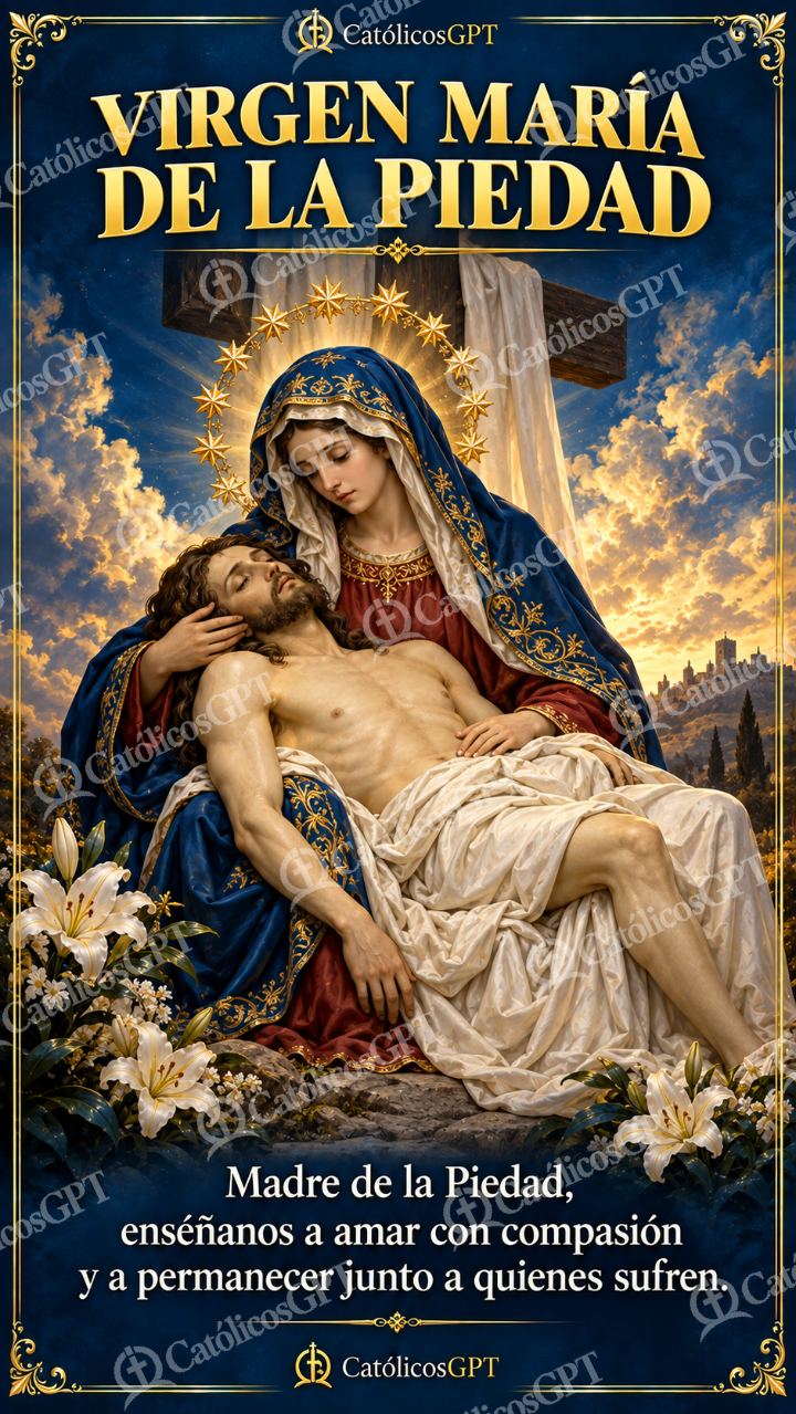 Imagen católica de MARIA 060 VIRGEN MARIA DE LA PIEDAD — Virgen María