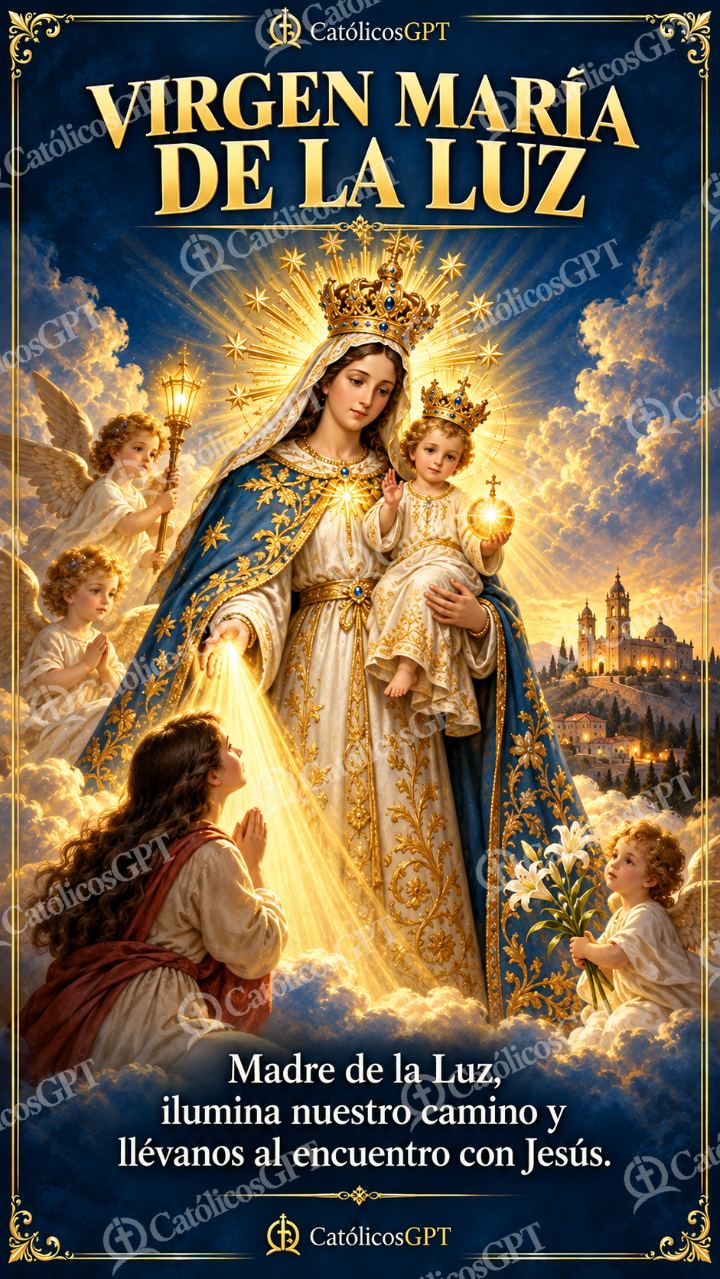 Imagen católica de MARIA 062 VIRGEN MARIA DE LA LUZ — Virgen María