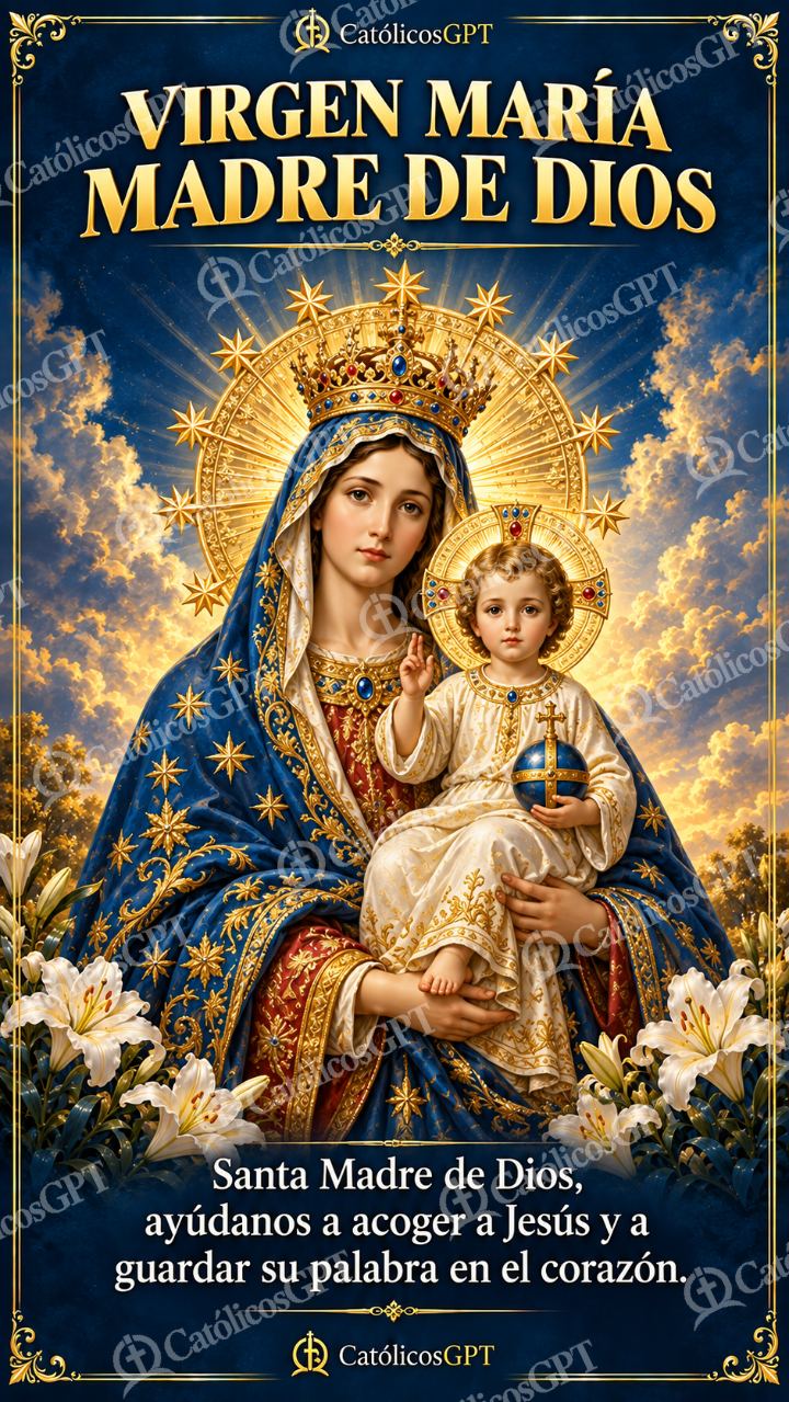 Imagen católica de MARIA 065 VIRGEN MARIA MADRE DE DIOS — Virgen María