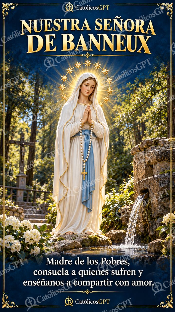 Imagen católica de MARIA 074 NUESTRA SENORA DE BANNEUX — Virgen María