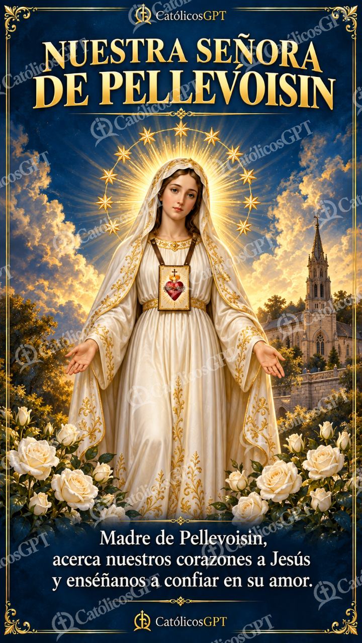 Imagen católica de MARIA 078 NUESTRA SENORA DE PELLEVOISIN — Virgen María
