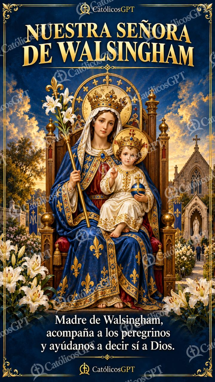 Imagen católica de MARIA 079 NUESTRA SENORA DE WALSINGHAM — Virgen María