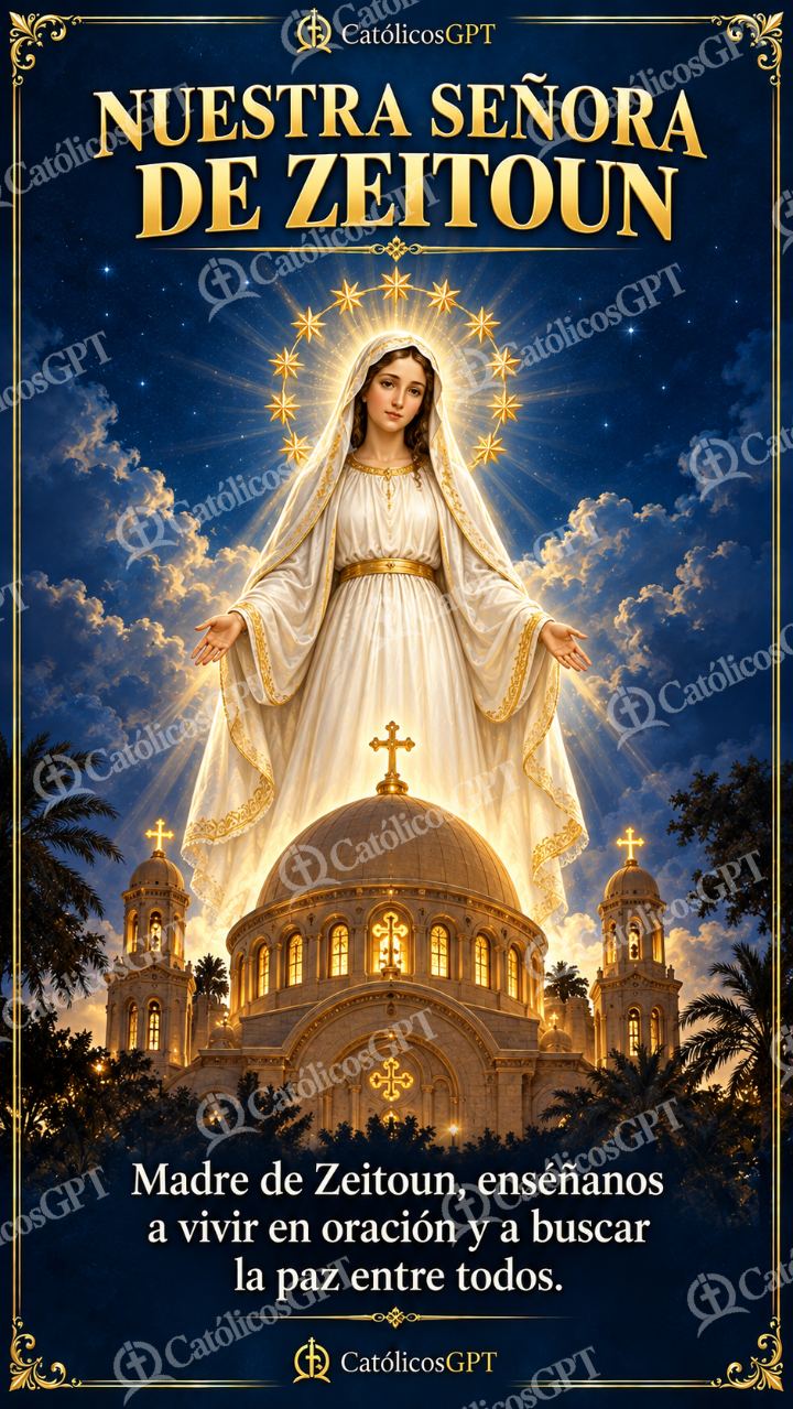 Imagen católica de MARIA 081 NUESTRA SENORA DE ZEITOUN — Virgen María