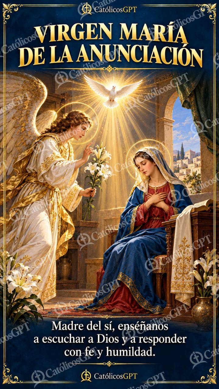 Imagen católica de MARIA 091 VIRGEN MARIA DE LA ANUNCIACION — Virgen María