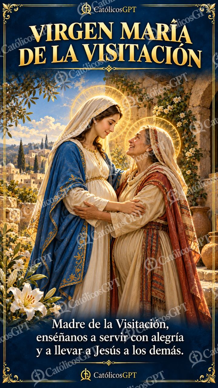 Imagen católica de MARIA 092 VIRGEN MARIA DE LA VISITACION — Virgen María