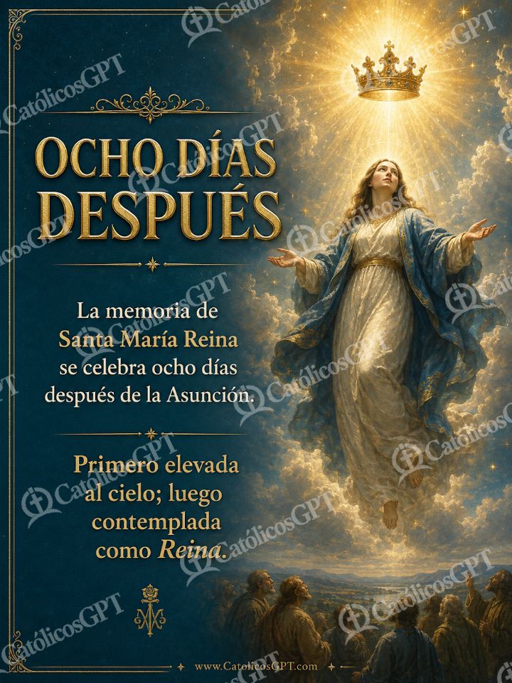 Imagen católica de Maria Reina Asuncion de la Virgen - La Asuncion de Maria Reina — Virgen María