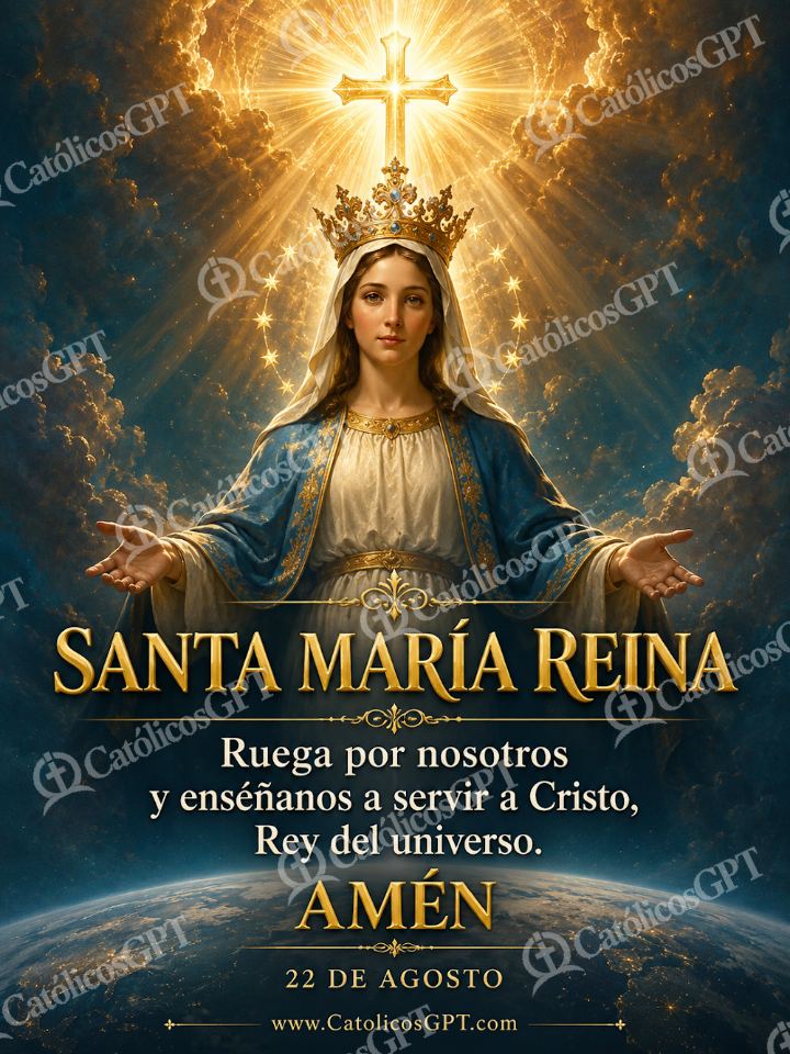 Imagen católica de Maria Reina Asuncion de la Virgen - Oracion a Santa Maria Reina — Virgen María