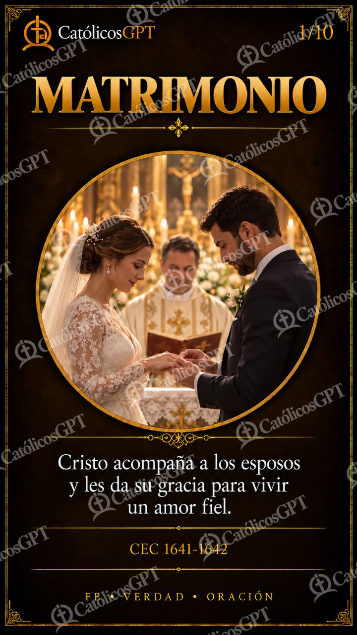 Imagen católica de Matrimonio 01 CatolicosGPT 9x16 — Formación católica