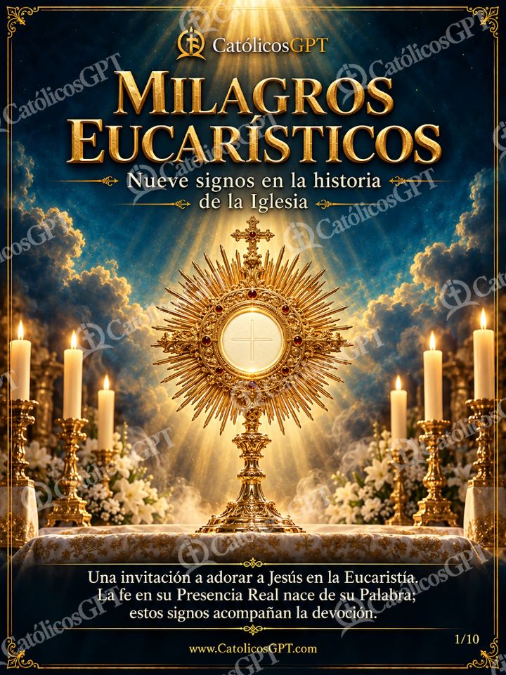 Imagen católica de Milagros Eucaristicos 01 de 10 — Sacramentos