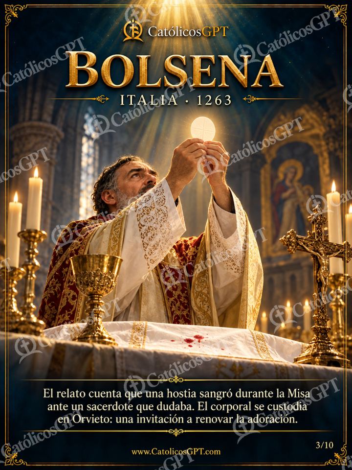 Imagen católica de Milagros Eucaristicos 03 de 10 — Sacramentos