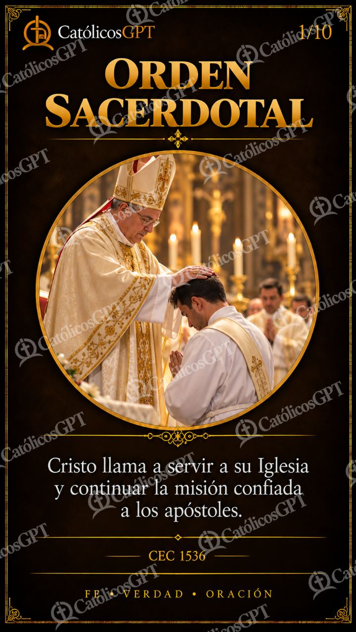 Imagen católica de Orden Sacerdotal 01 CatolicosGPT 9x16 — Formación católica