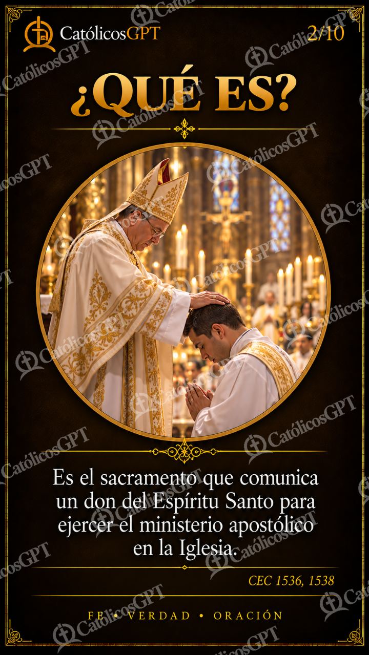 Imagen católica de Orden Sacerdotal 02 CatolicosGPT 9x16 — Formación católica