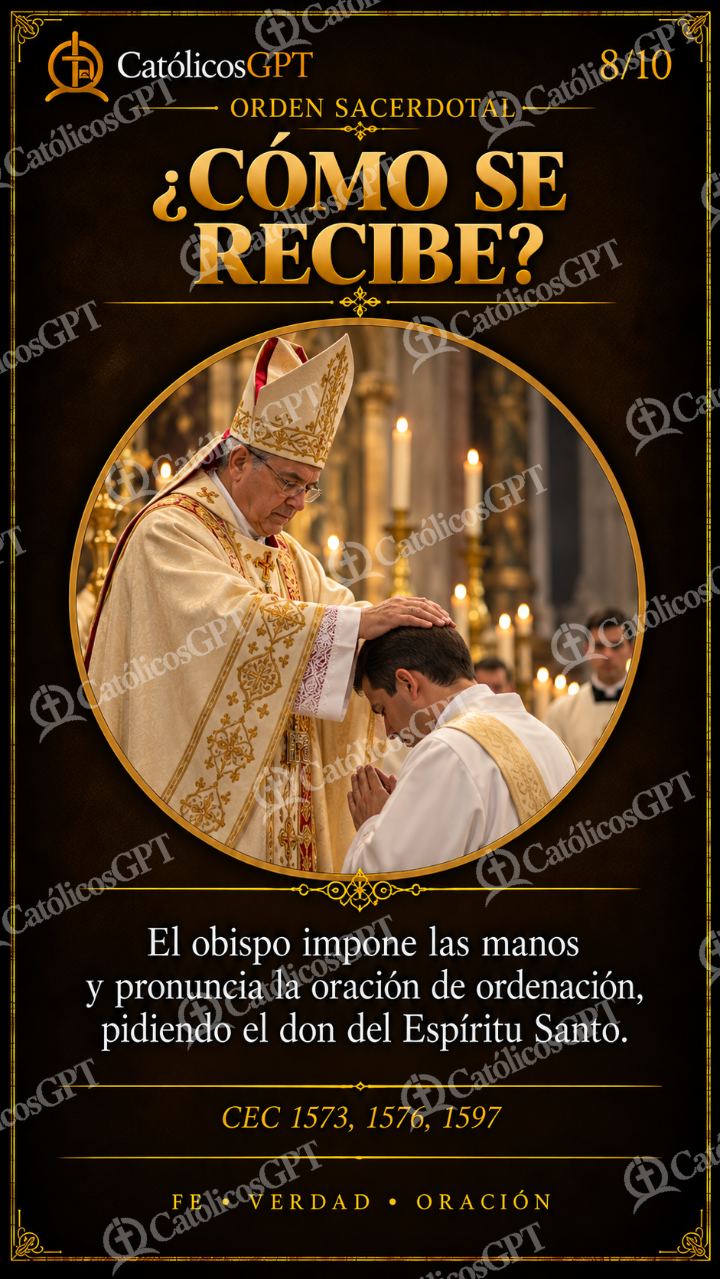 Imagen católica de Orden Sacerdotal 08 CatolicosGPT 9x16 — Formación católica