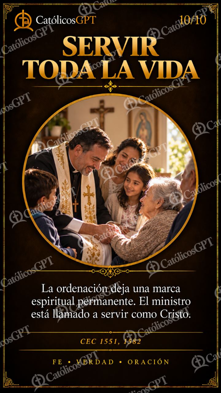 Imagen católica de Orden Sacerdotal 10 CatolicosGPT 9x16 — Formación católica