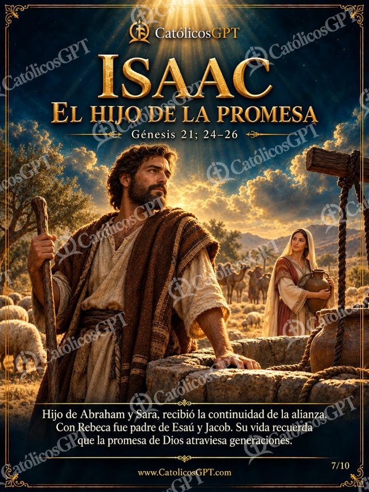 Imagen católica de Patriarcas Antiguo Testamento 07 Isaac — Formación católica