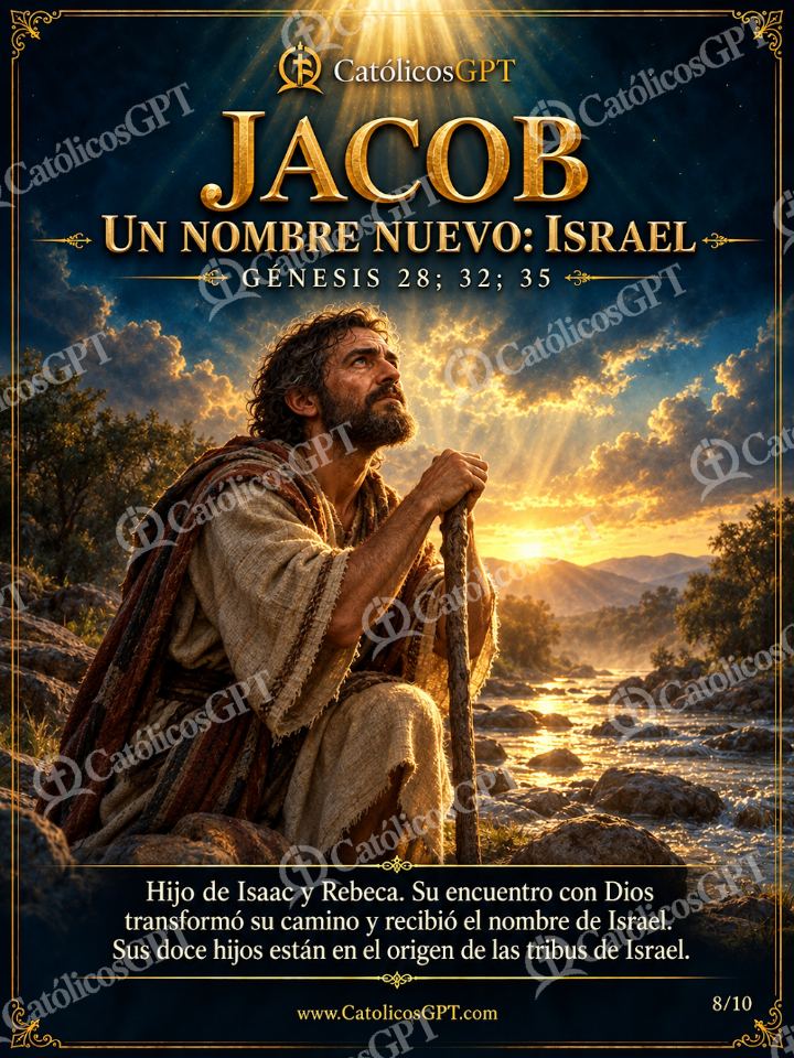 Imagen católica de Patriarcas Antiguo Testamento 08 Jacob — Formación católica