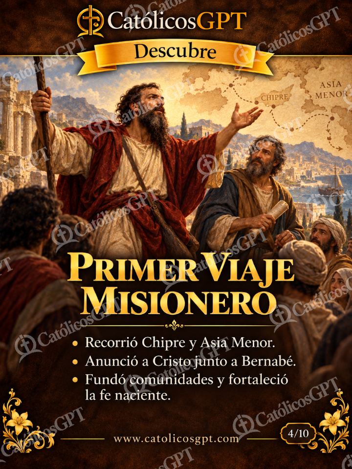 Imagen católica de Primer viaje misionero — Formación católica