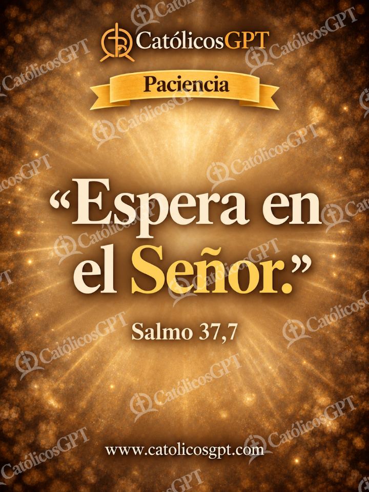 Imagen católica de QUOTE 001 PACIENCIA SALMO 37 7 — Formación católica