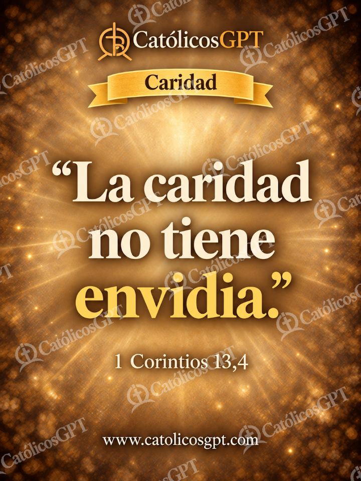 Imagen católica de QUOTE 012 CARIDAD 1 CORINTIOS 13 4 — Formación católica