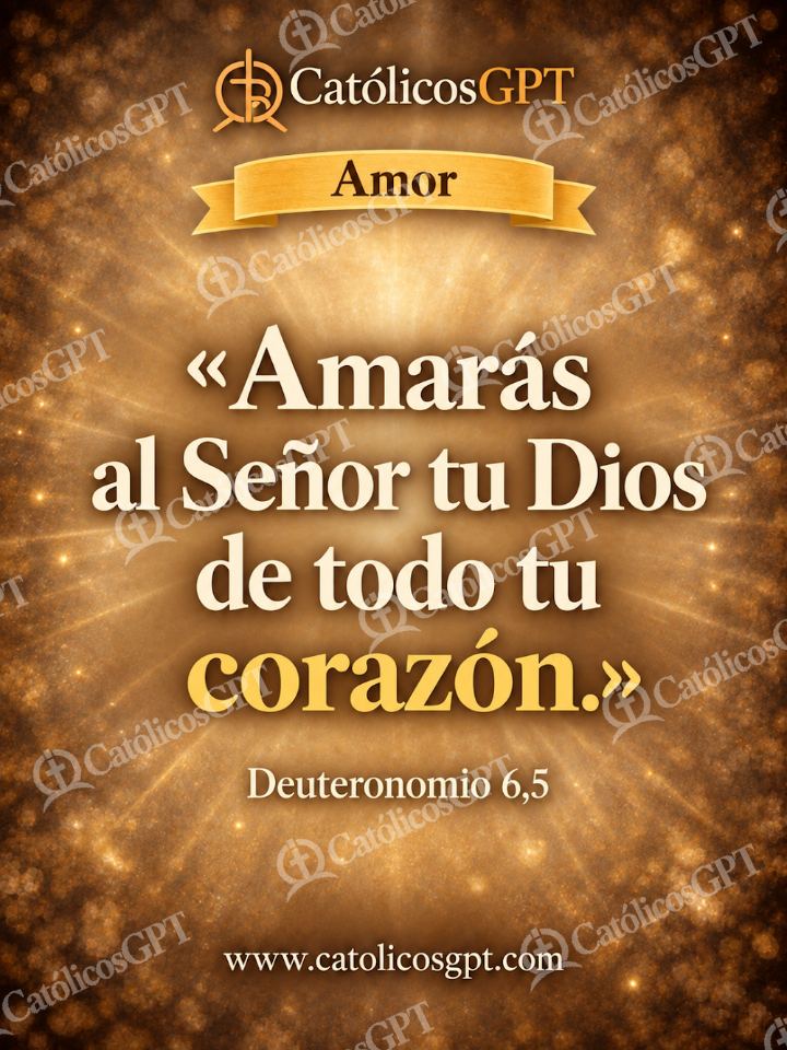 Imagen católica de QUOTE 021 AMOR DEUTERONOMIO 6 5 — Formación católica