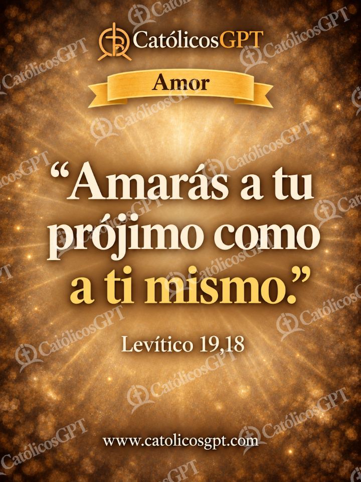 Imagen católica de QUOTE 022 AMOR LEVITICO 19 18 — Formación católica