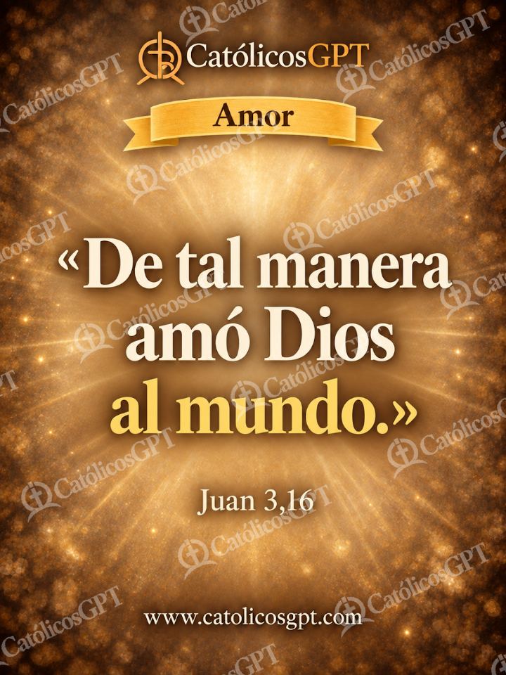 Imagen católica de QUOTE 024 AMOR JUAN 3 16 — Formación católica