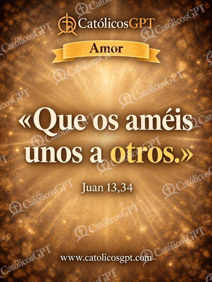 Imagen católica de QUOTE 025 AMOR JUAN 13 34 — Formación católica