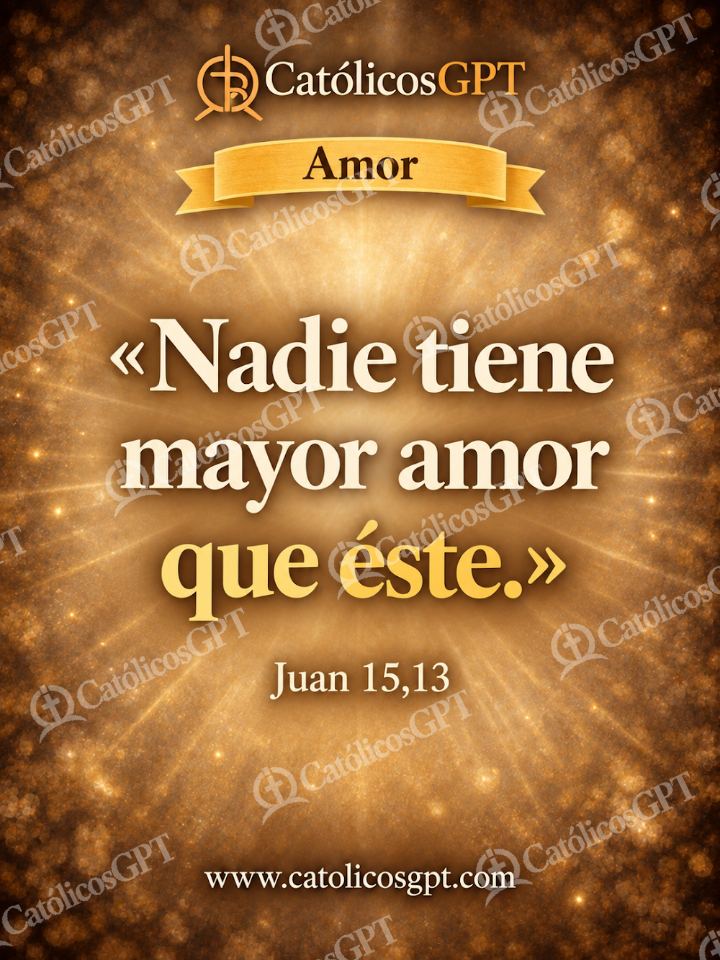 Imagen católica de QUOTE 027 AMOR JUAN 15 13 — Formación católica