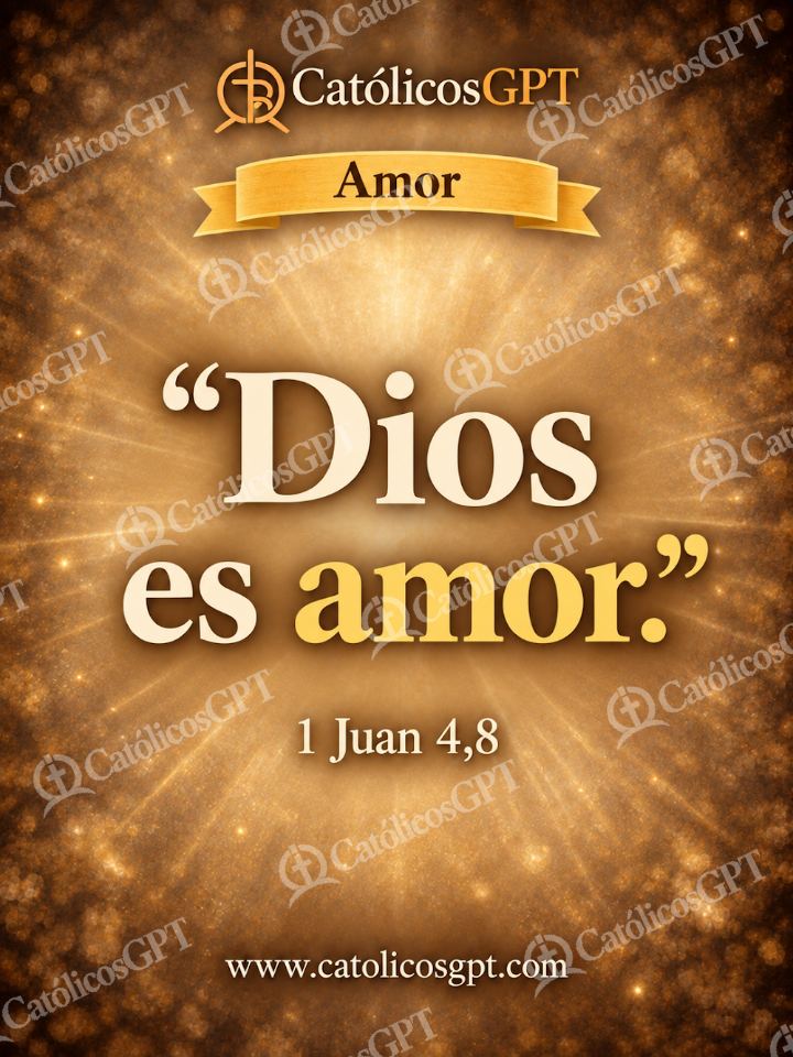 Imagen católica de QUOTE 028 AMOR 1 JUAN 4 8 — Formación católica