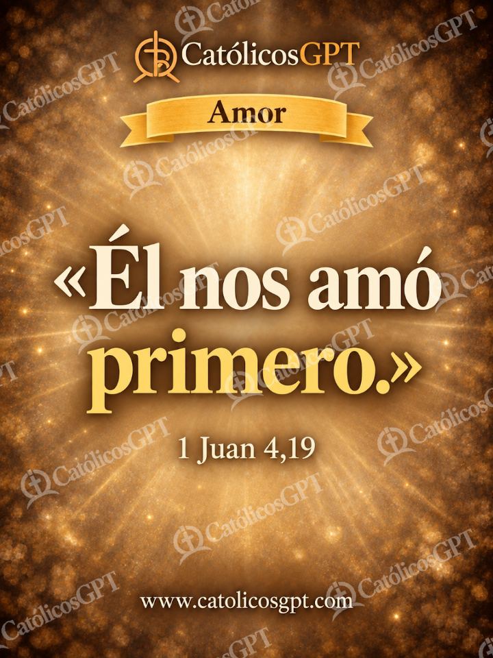 Imagen católica de QUOTE 029 AMOR 1 JUAN 4 19 — Formación católica