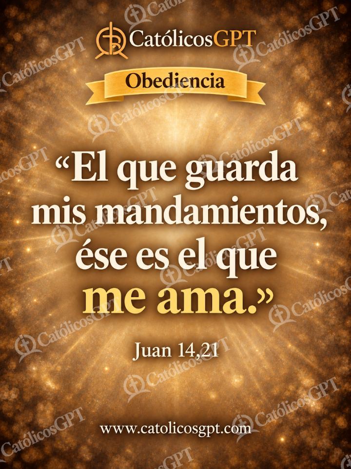 Imagen católica de QUOTE 036 OBEDIENCIA JUAN 14 21 — Formación católica