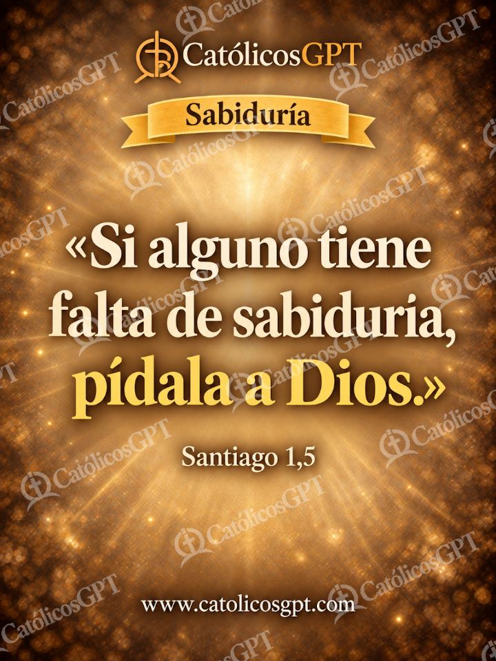 Imagen católica de QUOTE 048 SABIDURIA SANTIAGO 1 5 — Formación católica