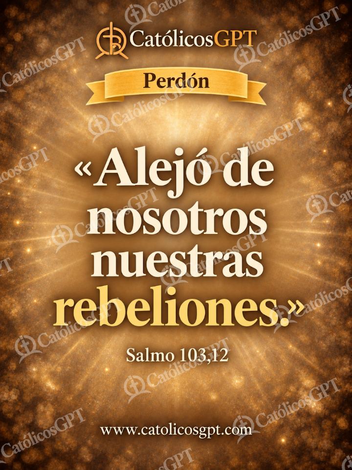 Imagen católica de QUOTE 054 PERDON SALMO 103 12 — Formación católica