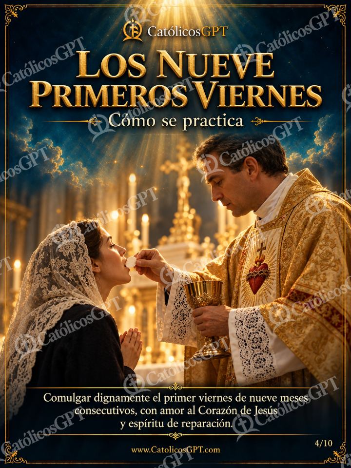 Imagen católica de Sagrado Corazon Jesus Nueve Primeros Viernes 04 CatolicosGPT — Oración y devociones