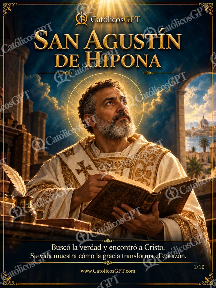 Imagen católica de San Agustin de Hipona 01 SAN AGUSTIN DE HIPONA — Santos y arcángeles