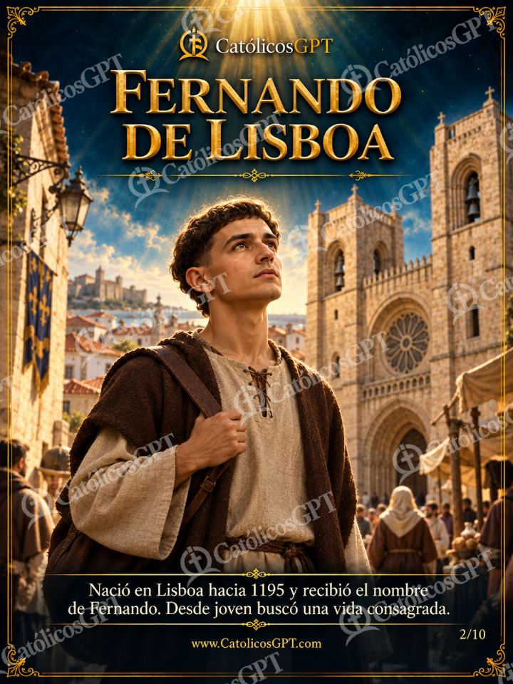 Imagen católica de San Antonio de Padua 02 FERNANDO DE LISBOA — Santos y arcángeles