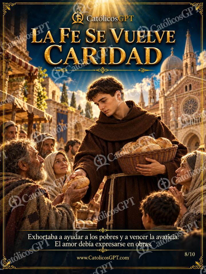Imagen católica de San Antonio de Padua 08 LA FE SE VUELVE CARIDAD — Santos y arcángeles