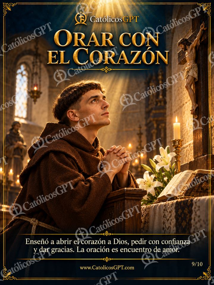 Imagen católica de San Antonio de Padua 09 ORAR CON EL CORAZON — Santos y arcángeles