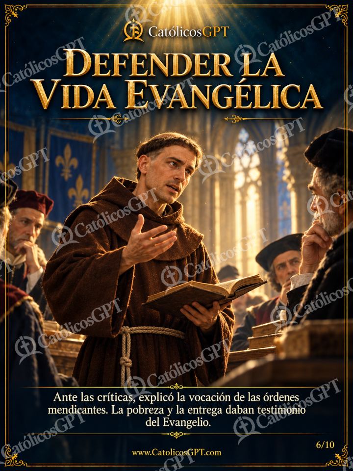 Imagen católica de San Buenaventura 06 DEFENDER LA VIDA EVANGELICA — Santos y arcángeles