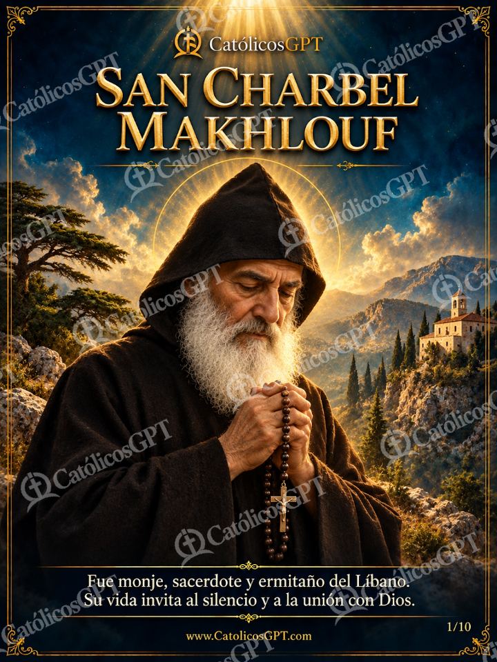 Imagen católica de San Charbel Makhlouf 01 SAN CHARBEL MAKHLOUF — Santos y arcángeles