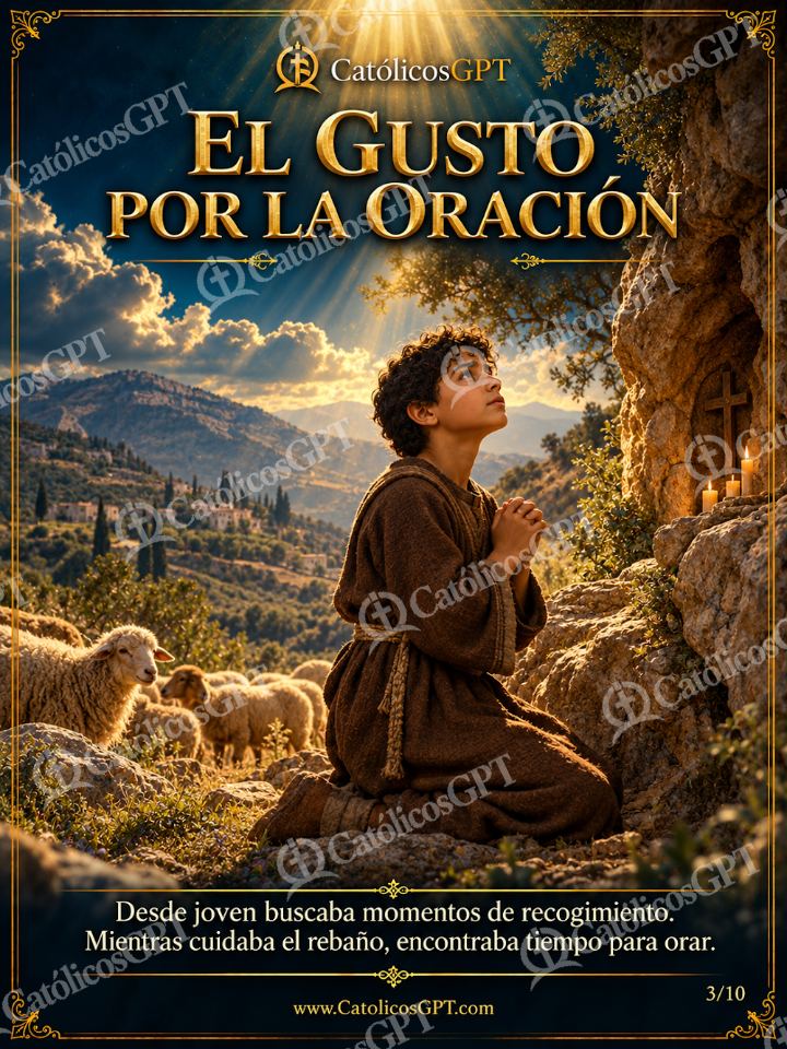 Imagen católica de San Charbel Makhlouf 03 EL GUSTO POR LA ORACION — Oración y devociones